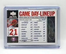 Cole Hamels 2007 Upper Deck Black Game Day Lineup Silver Auto Autograph /50