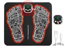Foot Massager Mat-Foot Pad-Foldable Feet and Calves Massage Machine with 15 Mode