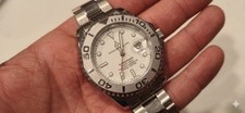 Custom Built Submariner Watch – Crown 👑– White dial and mate silver Bezel