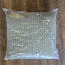 Pottery Barn Pickstitch Handcrafted Cotton King Quilt Loden Green