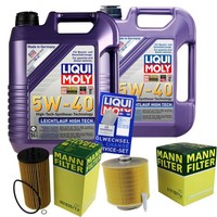 Mann Inspektionspaket 10L Liqui Moly 5W-40 FüR Audi A6 Avant 4.2 Quattro