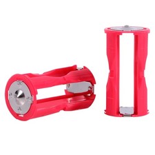   Red Portable 4pcs 4AAA To C Size Parallel Battery Convertor Adapter Holder