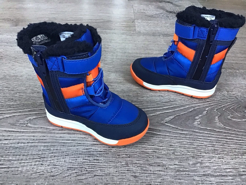 Botas de nieve Merrell Select Grip M Alpine Puffer a prueba de agua para jóvenes talla 6 M azules Foto 4 de 4