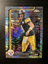 Aaron Rodgers Pulsar Refractor 2025 Topps Chrome Football - Steelers #255 