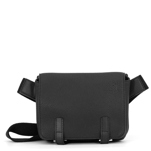 LOEWE Body Bag Military Bum Bag Leather 317.12AB234 LOEWE Black Used Return LOEW