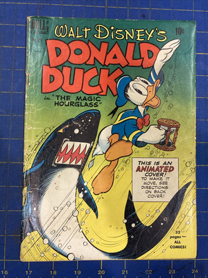 291 DONALD DUCK IN THE MAGIC HOUR GLASS 1950 DELL GOLDEN AGE BARKS GD L2