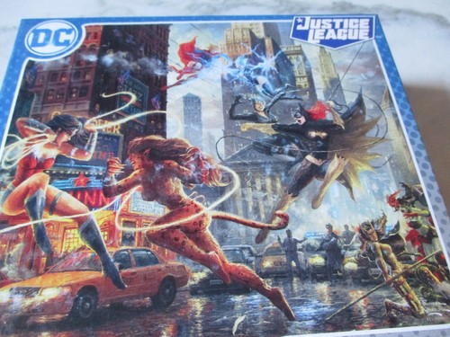 1,000 Piece T. Kinkade Art Puzzle DC Comics Women "Justice League" 26.6"x 19" - Picture 4 of 4