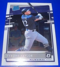 Tyrone Taylor 2020 Donruss Optic Rated Rookie #78 Milwaukee Brewers