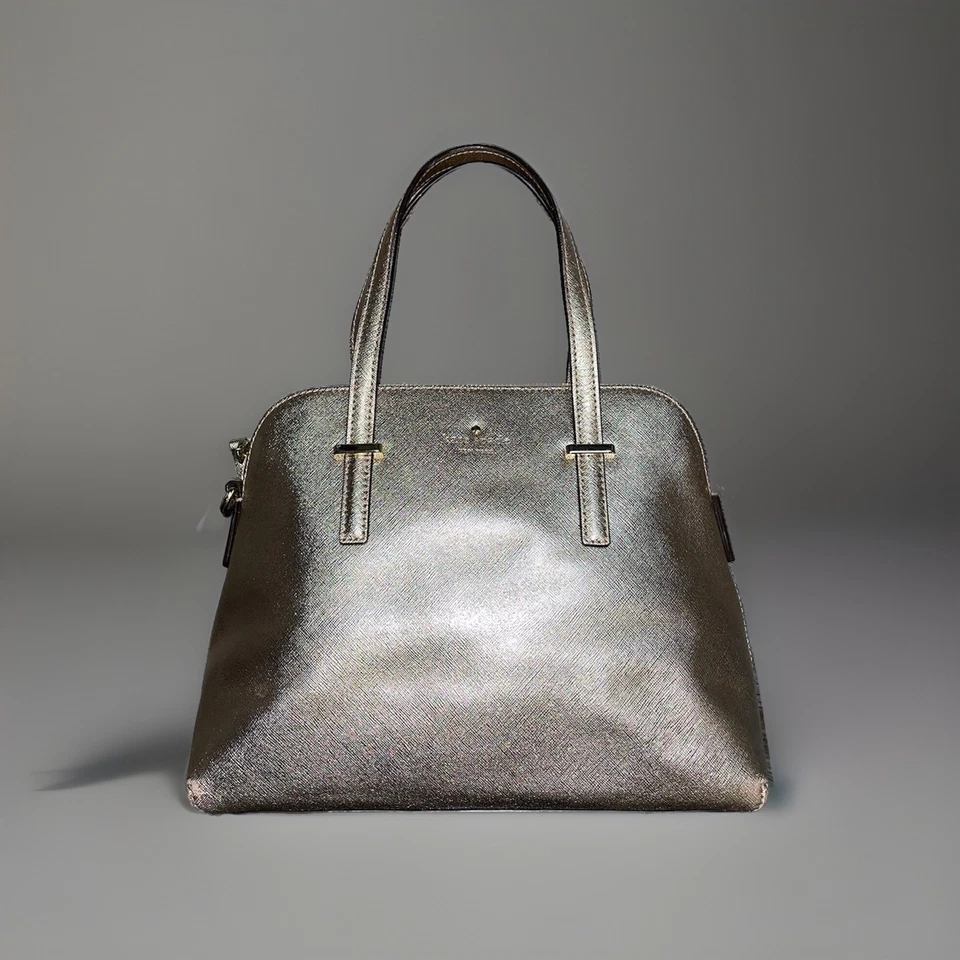 Bolso Bandolera RARO Kate Spade Cedar Street Maise Metal Oro Rosa Cuero Foto 4 de 4