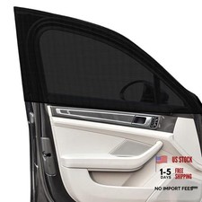 2 PCS Car Window Shades, UV Protection Vehicle Front Rear Side Mesh Sunshade