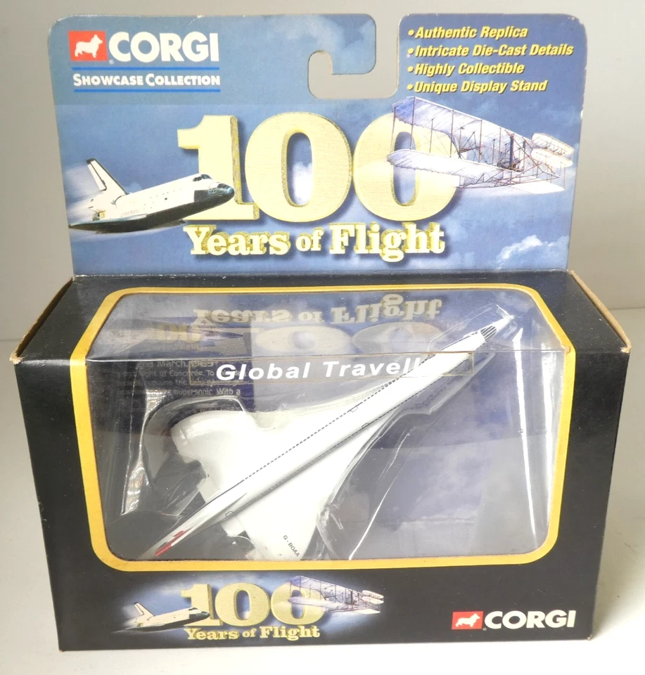 Corgi 100 Years of Flight 2003 BA Concorde CS90140 End of Service +Laser Crystal - Image 2 of 4