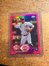2023 Topps Chrome Update Pink Refractor # USC200 Matt McLain RC 161/399