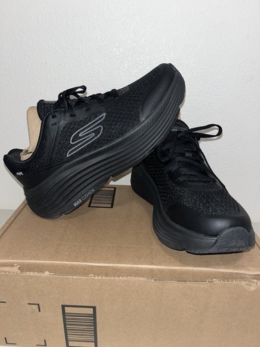 Skechers Max Cushioning Endeavor Sneakers Women 8 Triple Black New