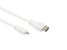 Raspberry Pi Micro HDMI to HDMI HD Video Cable White T7689AX