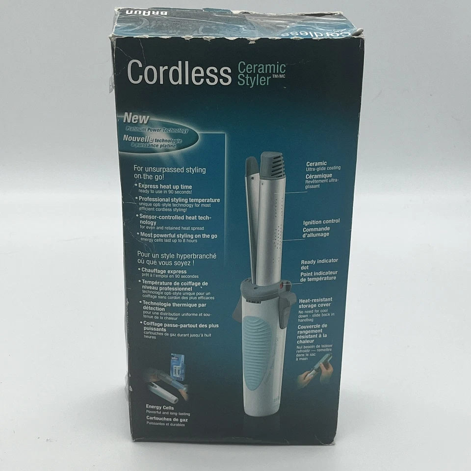 NOB Braun Independent Steam Cordless Styler & 3x Energy Cell Model C 20 S Beauty - Image 2 of 4