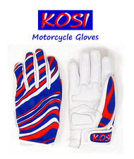 Motorcycle Leather Gloves With Knuckle Protec...
