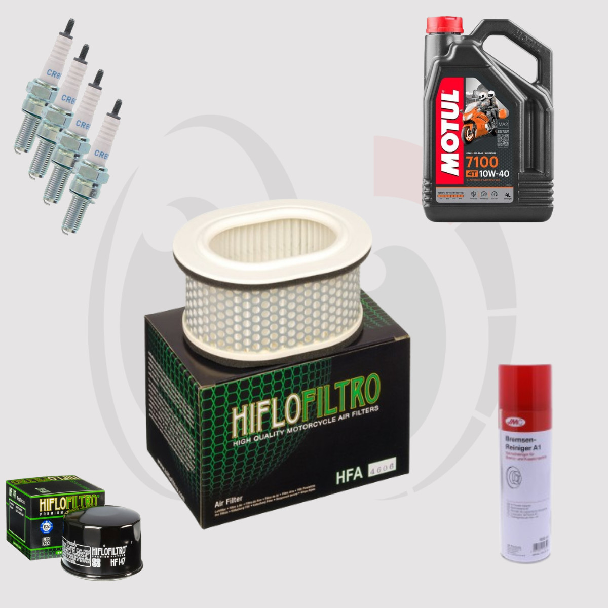Pack révision haut de gamme YAMAHA FZS 600 Fazer 1998-2003 Huile Ester Motul 7100