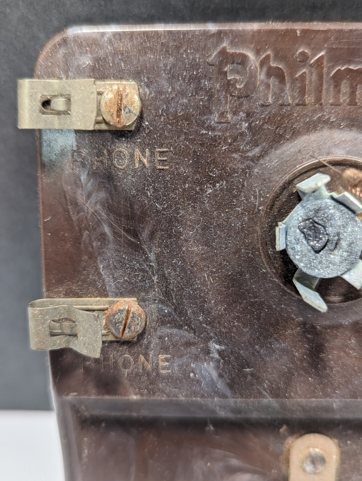 ANTIQUE PHILMORE SUPER CRYSTAL DETECTOR RADIO DARK BROWN NO BOX eBay