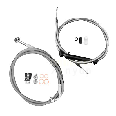16 inchStainless Handlebar Brake Line Kit For 2016-2017 Harley Softail No ABS