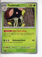 TOEDSCRUEL PARADOX RIFT SET POKEMON CARD 017/182 NM/M