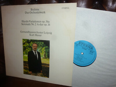Brahms Haydn Variationen serenade , GHO Leipzig, Masur, Eterna Stereo LP 1982