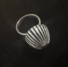 Vtg 60s/70s Erik Granit Modernist Sterling Silver Finland Finnish Dome Cage Ring