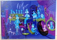 NEW Disney Parks Haunted Mansion 50th 31 GHOSTS by SHAG Postcard - Right Side