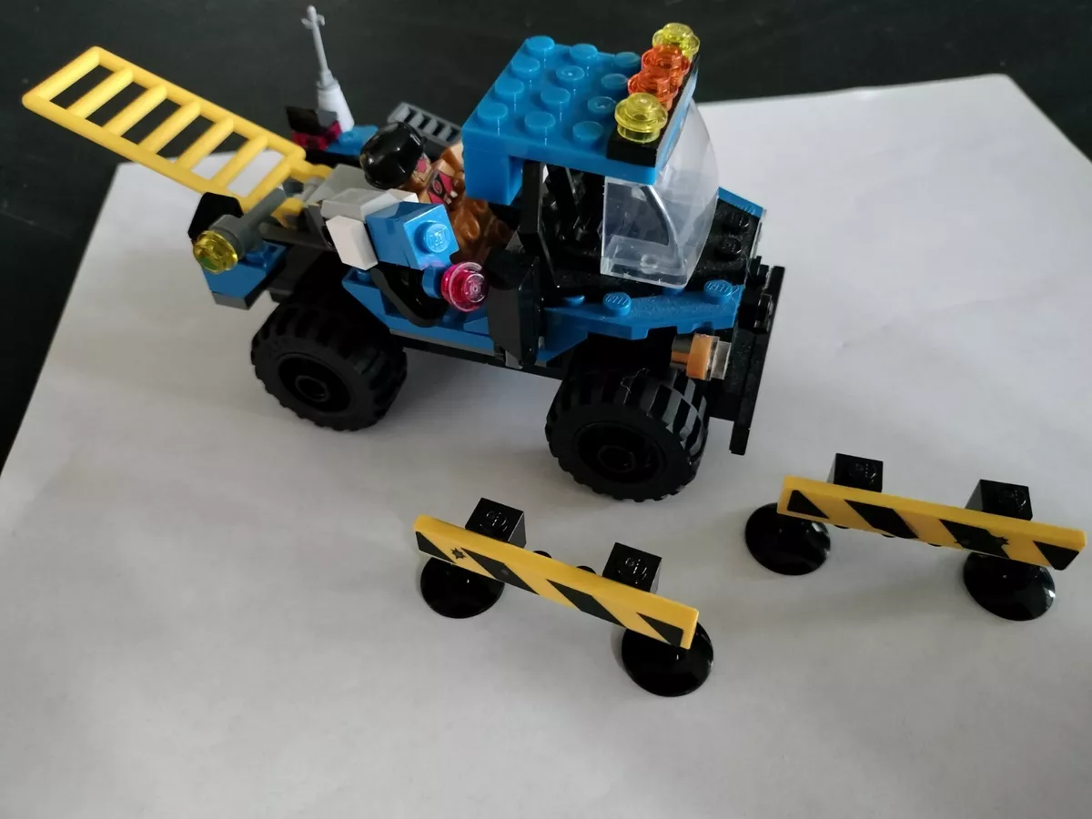 lego military police blue work truck