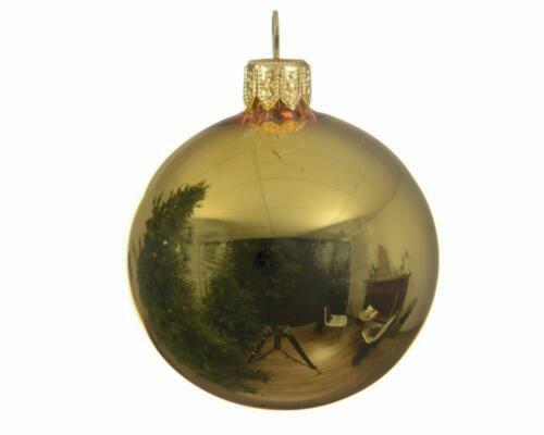 Pallina di Natale sfera in vetro oro lucido 8 cm Domus - in vendita