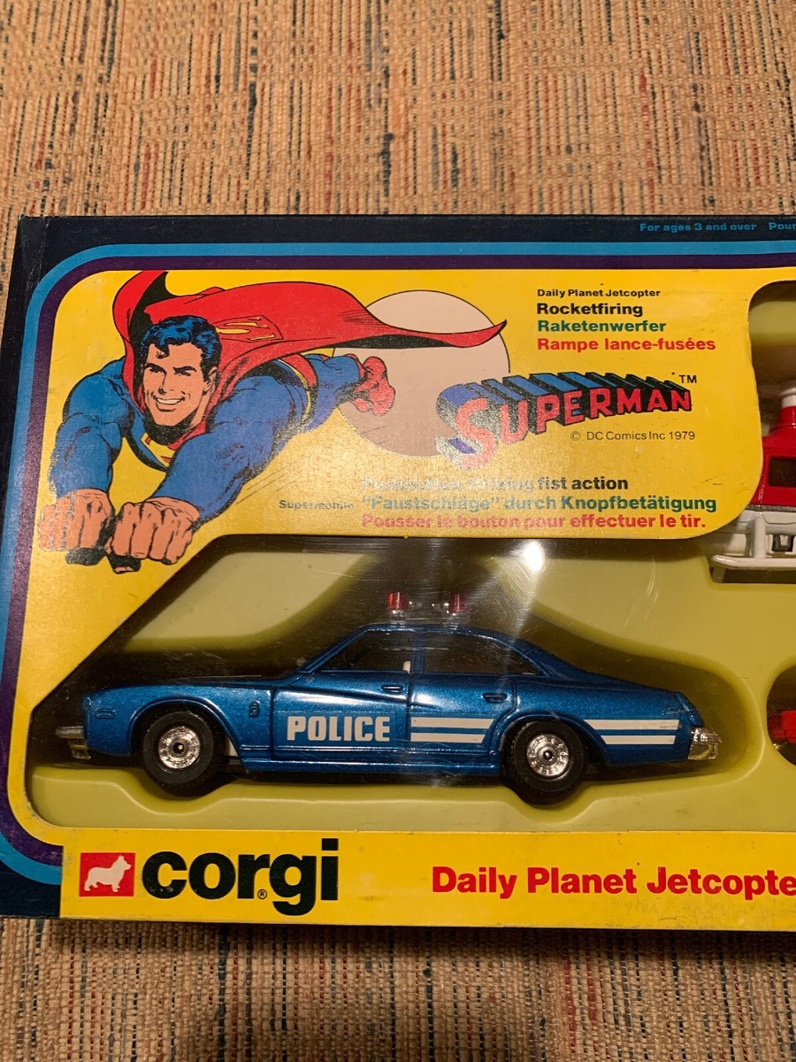 Coffret Mini Corgi Superman POPY - Figurine Vintage Années 80 - Rare En Boîte
