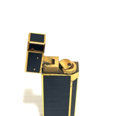 Cartier Vintage Lighter Pentagon Black Gold | eBay