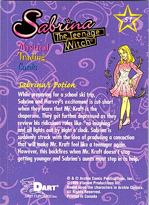 1999 Dart Sabrina The Teenage Witch - Pick Choose Your Cards - Picture 27 of 35