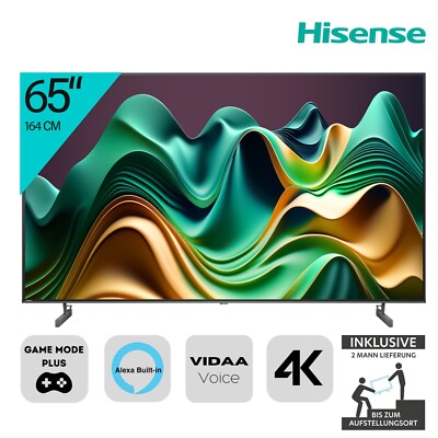 Hisense Fernseher 65Zoll Dolby Atmos 4K VIDAA Game Mode Plus Für 65U6NQ 2ML