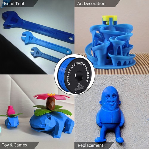 Nuevo Filamento Impresora 3D Geeetech ABS+ 1,75 mm 1 kg/rollo Consumibles Multicolor ABS+ - Imagen 6 de 27