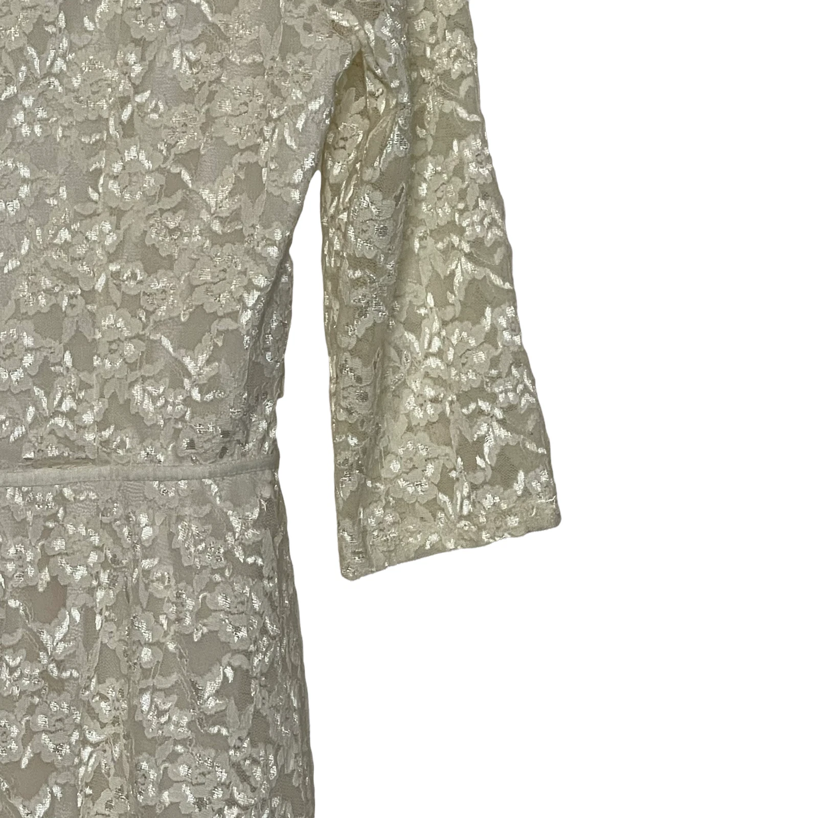 UNDERCOVER Abito Victoria's Secret taglia media panna pizzo foderato schiena aperta elasticizzato donna