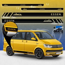 Seiten-Streifen Aufkleber-Set, komp. mit VW T5/T6 - Skyline Stadt Essen R Seiten-Streifen Aufkleber-Set, komp. mit VW T5/T6 - Skyline Stadt Essen R