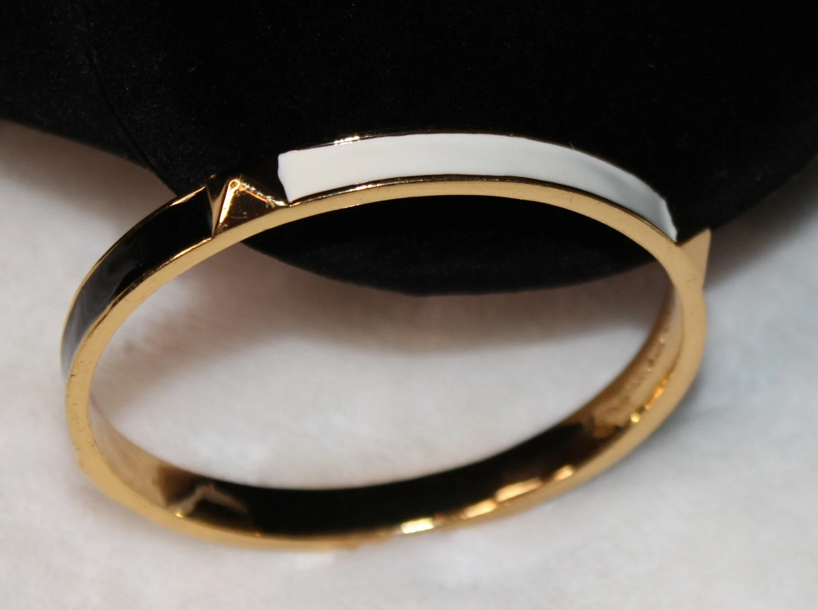 BRACCIALE PIRAMIDE TONO KATE SPADE NERO BIANCO ORO