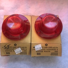 1962 Chevy Back Up Light Lenses In Box Pair 805