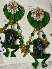 VINTAGE LUNCH AT THE RITZ  French Toads 1993 on card never worn! LIKE NEW!