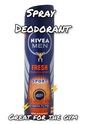 The best deodorant for the gym Nivea Fresh Sport always fresh gym power For men 