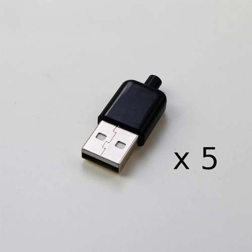 DIY USB 2.0 A Male Assembly Adapter Plug USB-A with Plastic Housing - Picture 9 of 11
