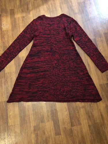 Bobbi Brooks Ladies Sweater Dress Size Large Red B