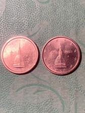 ITALIA 2 x 2 centesimi 2003 SPL con errore di conio dovuto al bordo più spesso