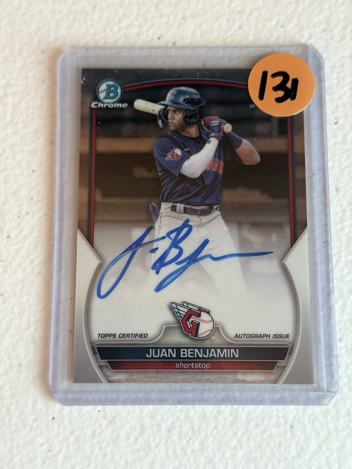 2023 Juan Benjamin Bowman Chrome 1st Bowman Auto RC #CPA-JBN 