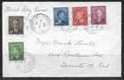 Canada - 1949 #284-288 King George VI Combination FDC Cover