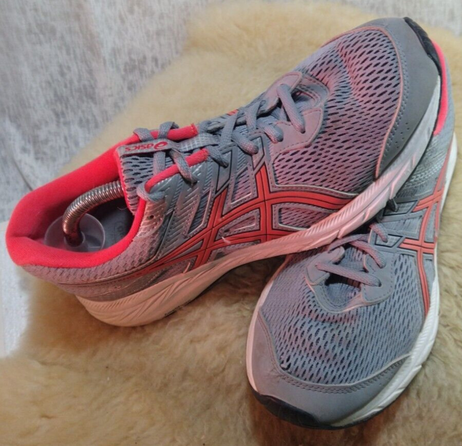 ASICS WOMENS GEL-CONTEND 6 RUNNING SHOES 1012A570 SIZE 9.5 GRAY PINK - GOOD COND thumbnail 8