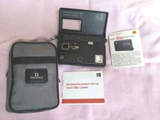 Kodak Disc Film 6000 Black Flip Open Compact Flash Picture Photo Camera w/ Case