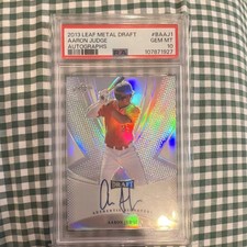 Leaf 2013 Metal Draft Aaron Judge Autograph Rookie PSA 10 BA-AJ1