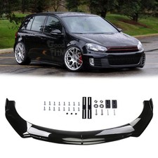 For Mazda 3 Speed 3 Hatchback Front Bumper Lip Splitter Spoiler Glossy Black Kit