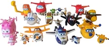 TV Animation Super Wings Transforming Plane Characters Toy Lot of 18 